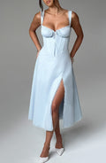 Ulrika Midi Dress - Blue - Napalia