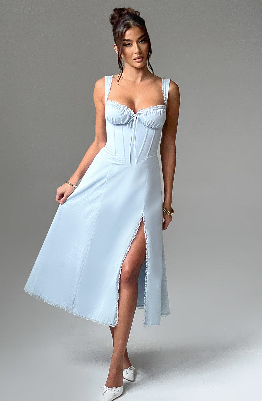 Ulrika Midi Dress - Blue - Napalia