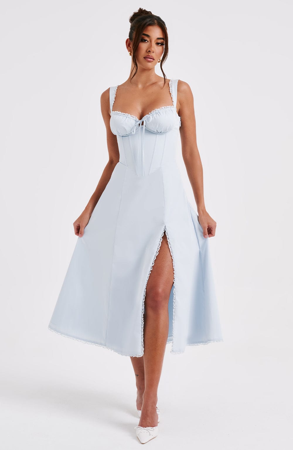Ulrika Midi Dress - Blue - Napalia