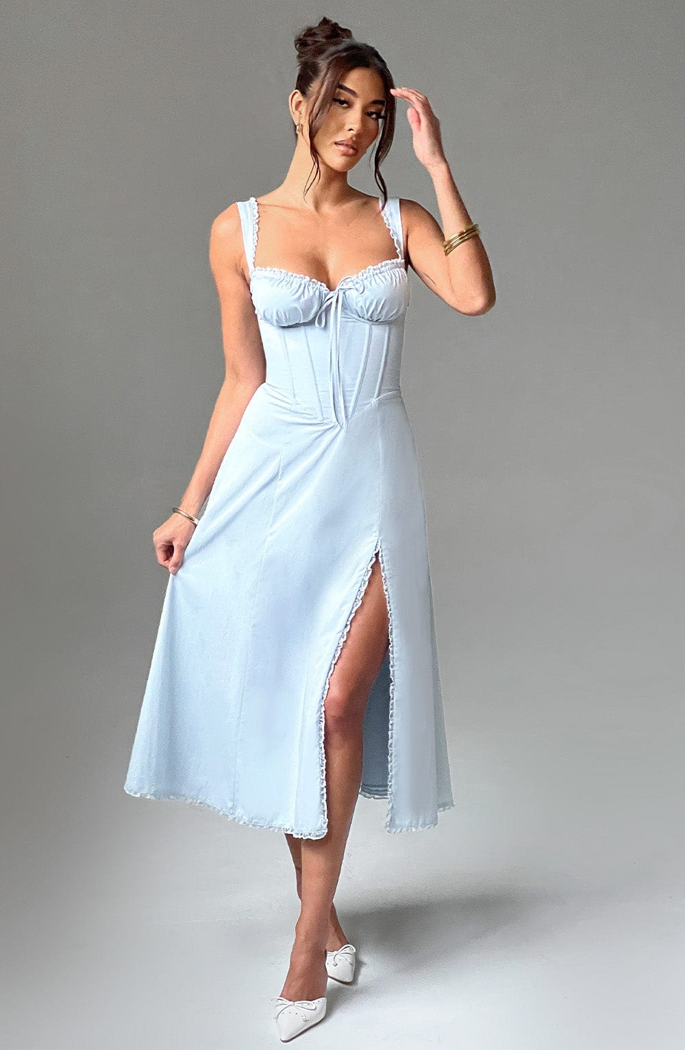 Ulrika Midi Dress - Blue - Napalia