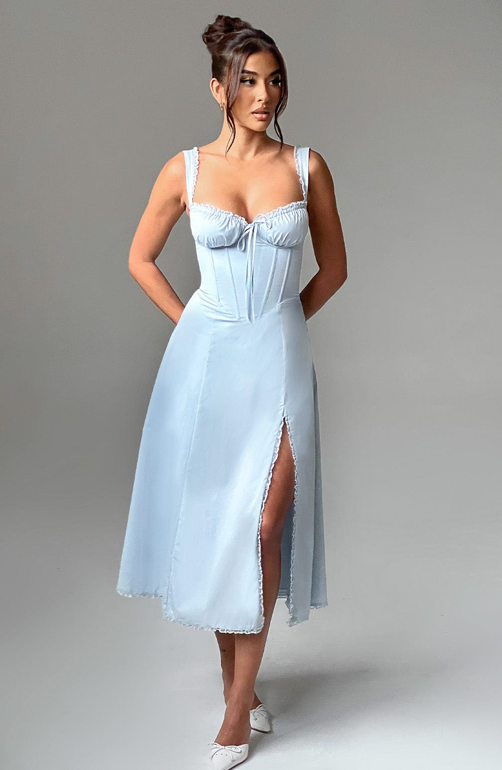 Ulrika Midi Dress - Blue - Napalia