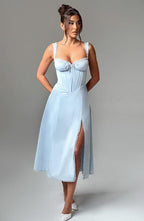 Ulrika Midi Dress - Blue - Napalia