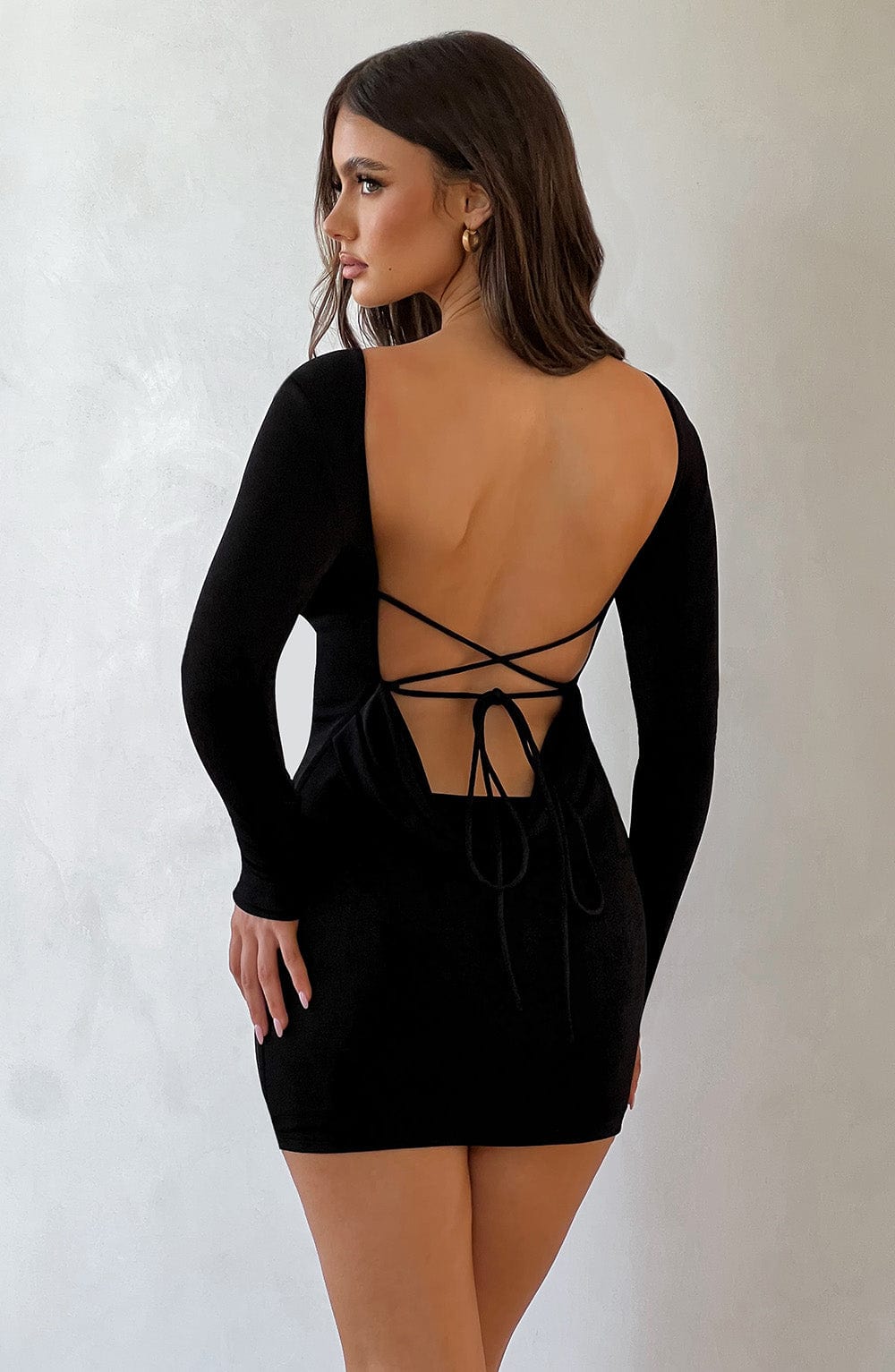 Una Mini Dress - Black - Napalia