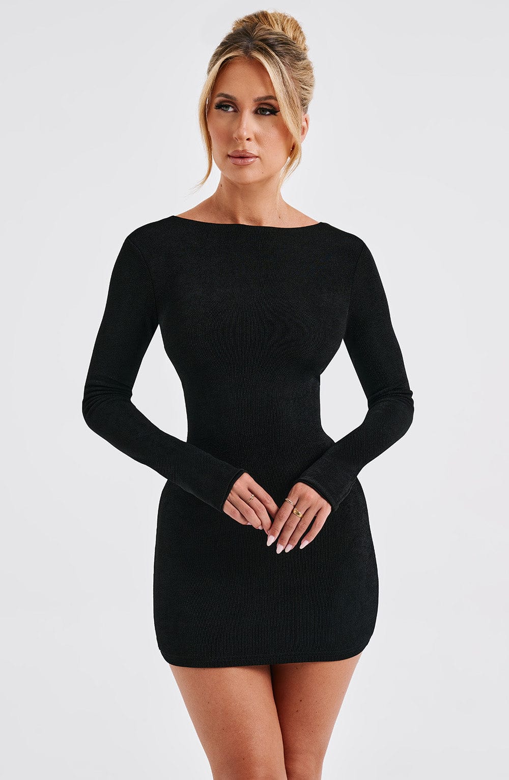 Una Mini Dress - Black - Napalia