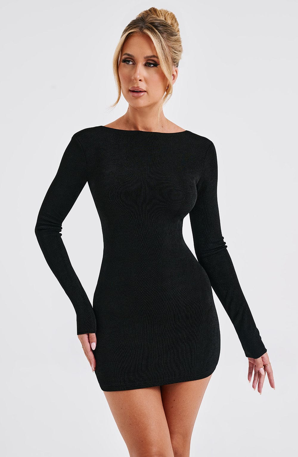Una Mini Dress - Black - Napalia