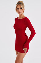 Una Mini Dress - Red - Napalia