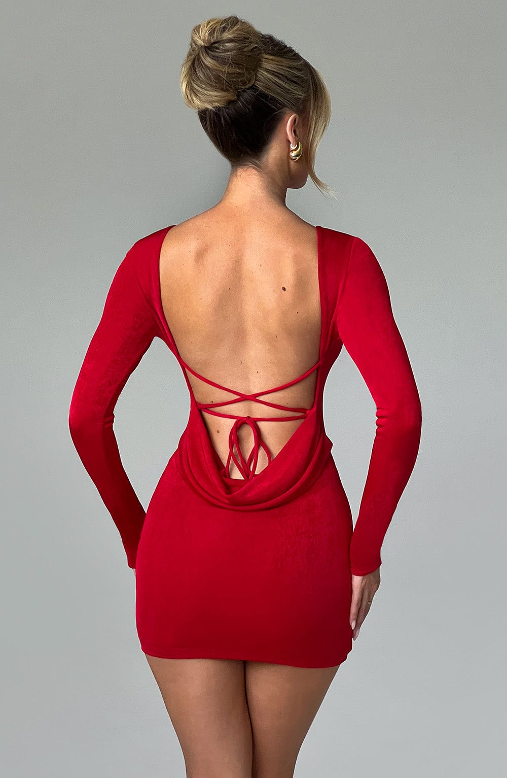 Una Mini Dress - Red - Napalia