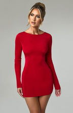 Una Mini Dress - Red - Napalia