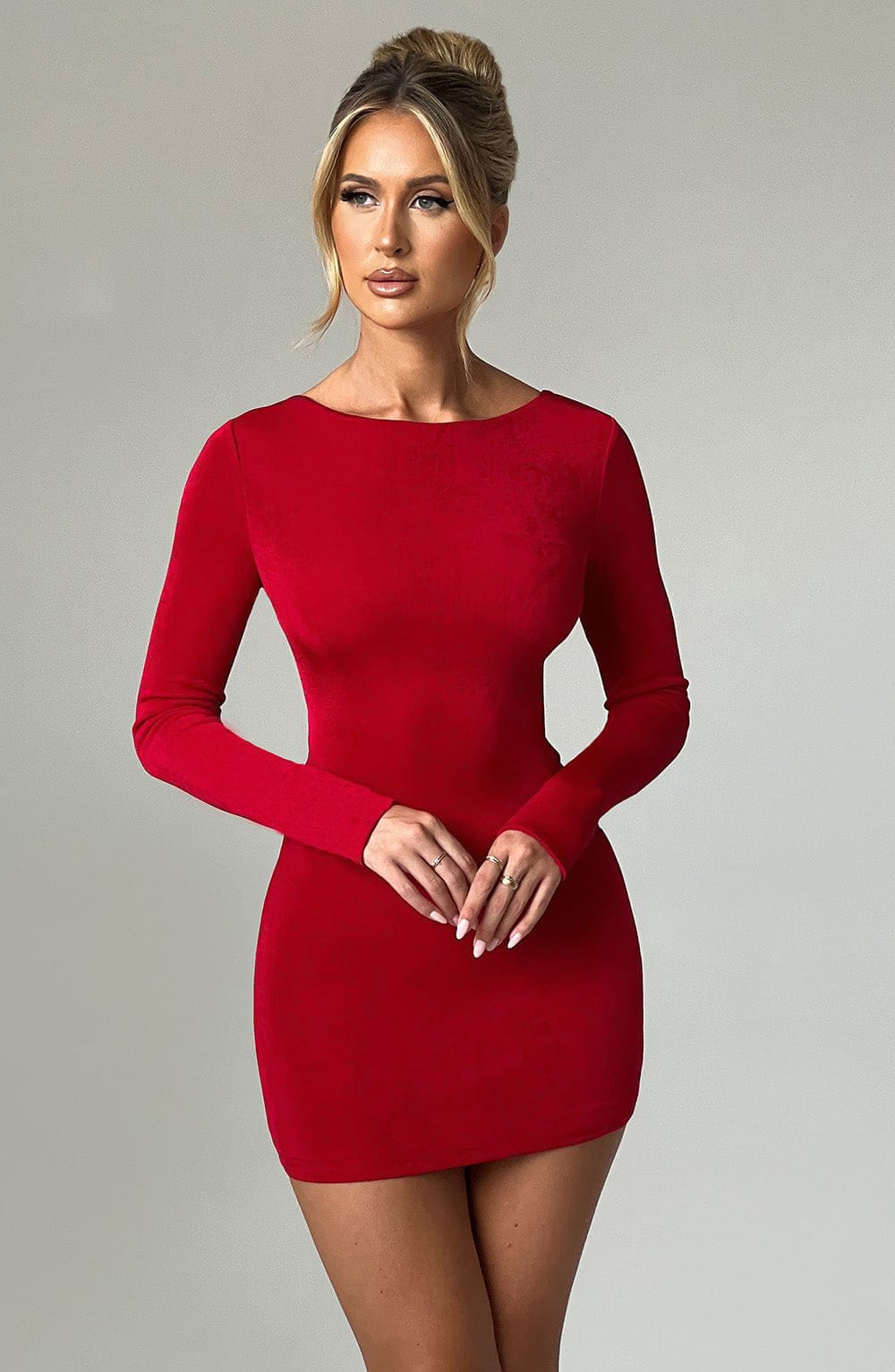 Una Mini Dress - Red - Napalia