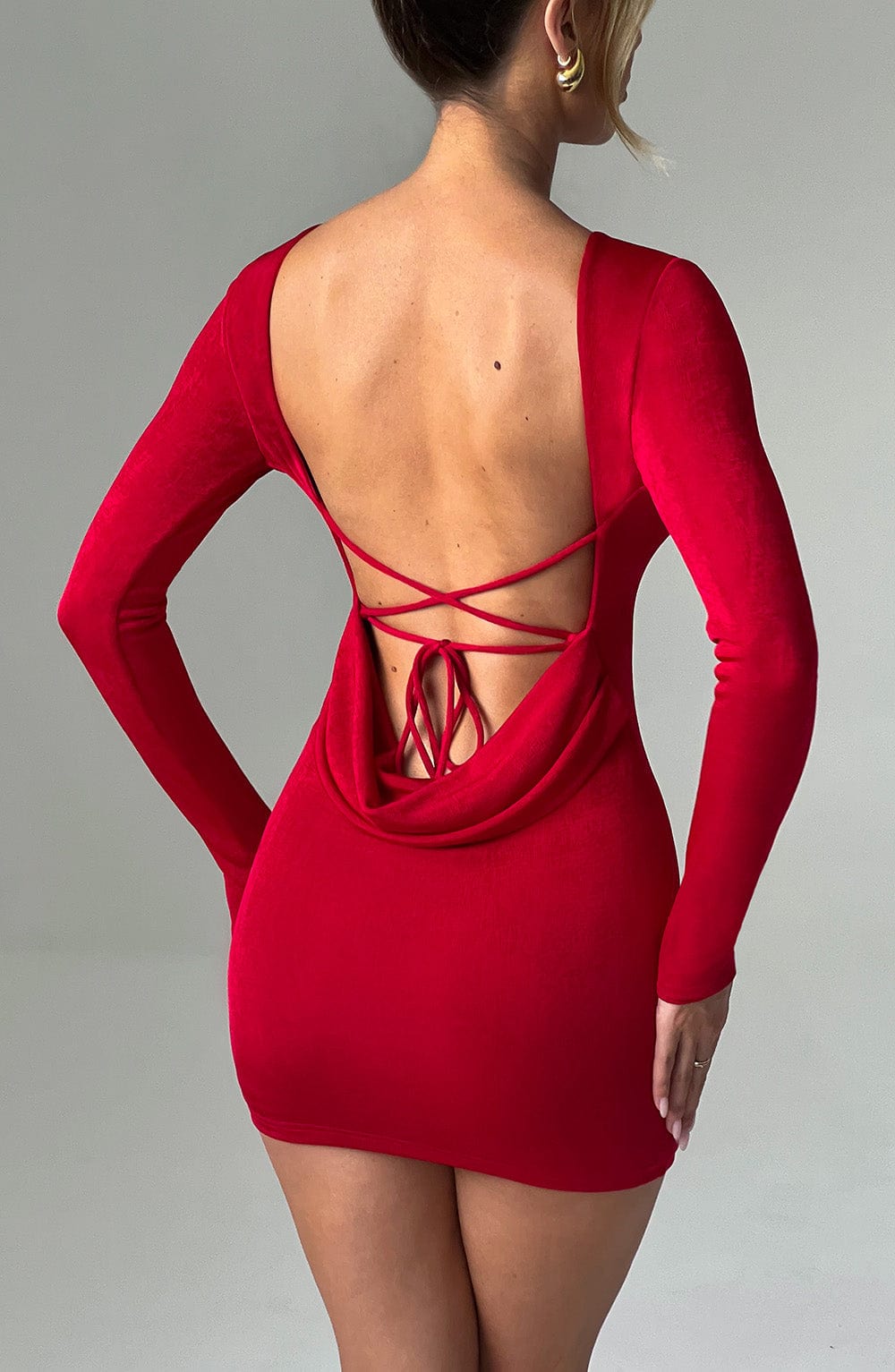 Una Mini Dress - Red - Napalia