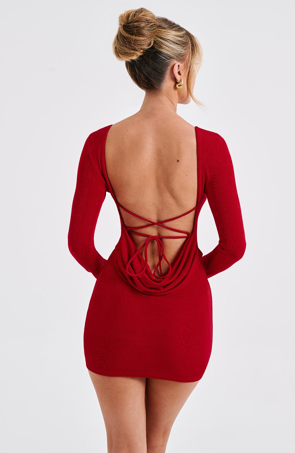 Una Mini Dress - Red - Napalia