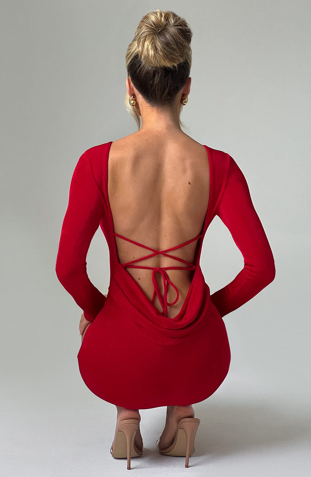 Una Mini Dress - Red - Napalia