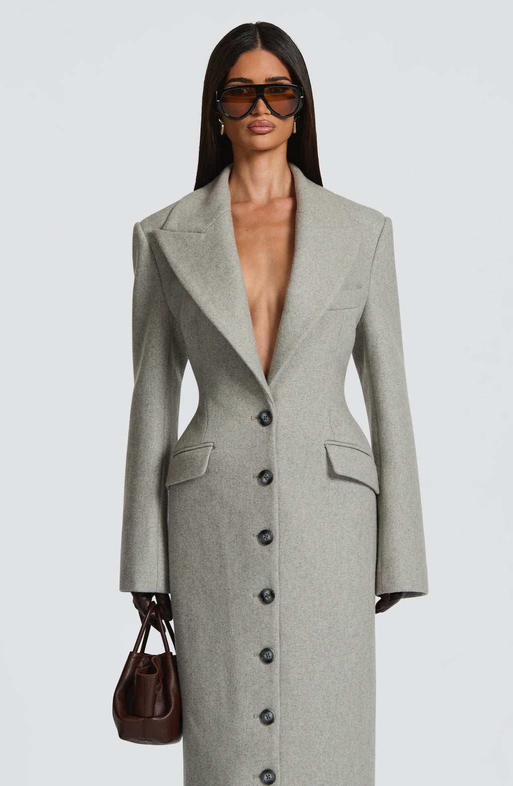 Ursula Coat - Light Grey - Napalia