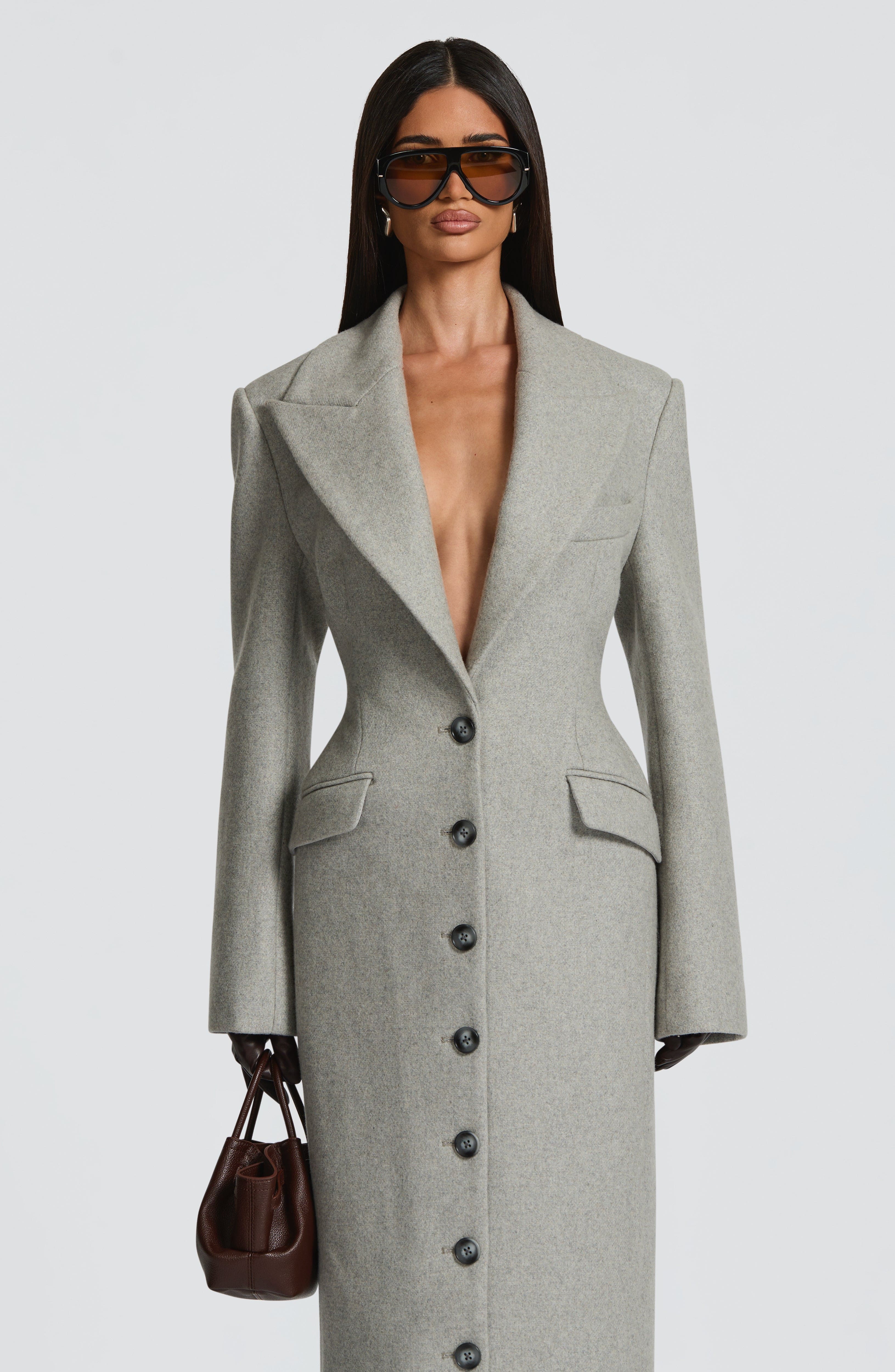 Ursula Coat - Light Grey - Napalia