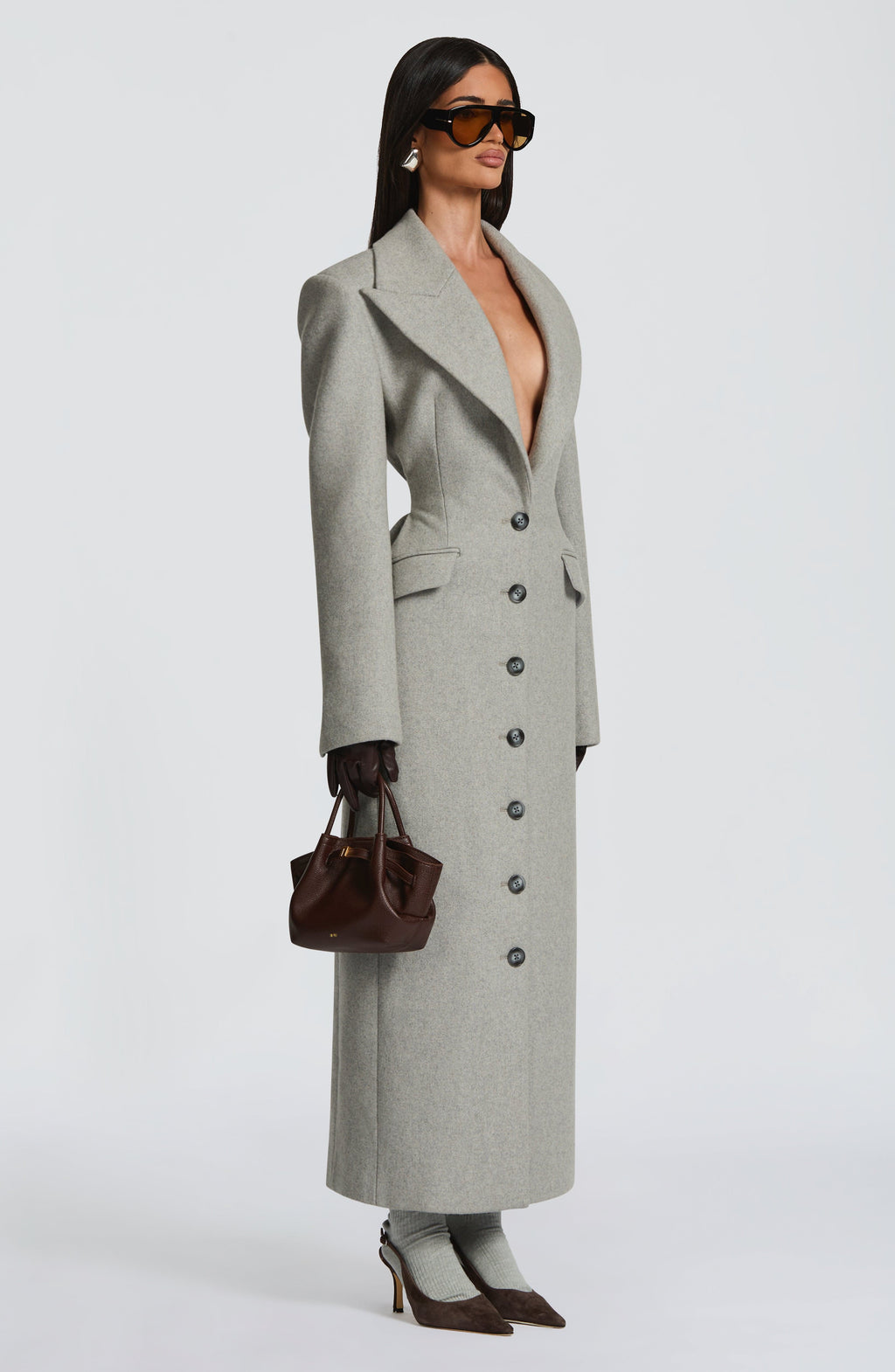 Ursula Coat - Light Grey - Napalia