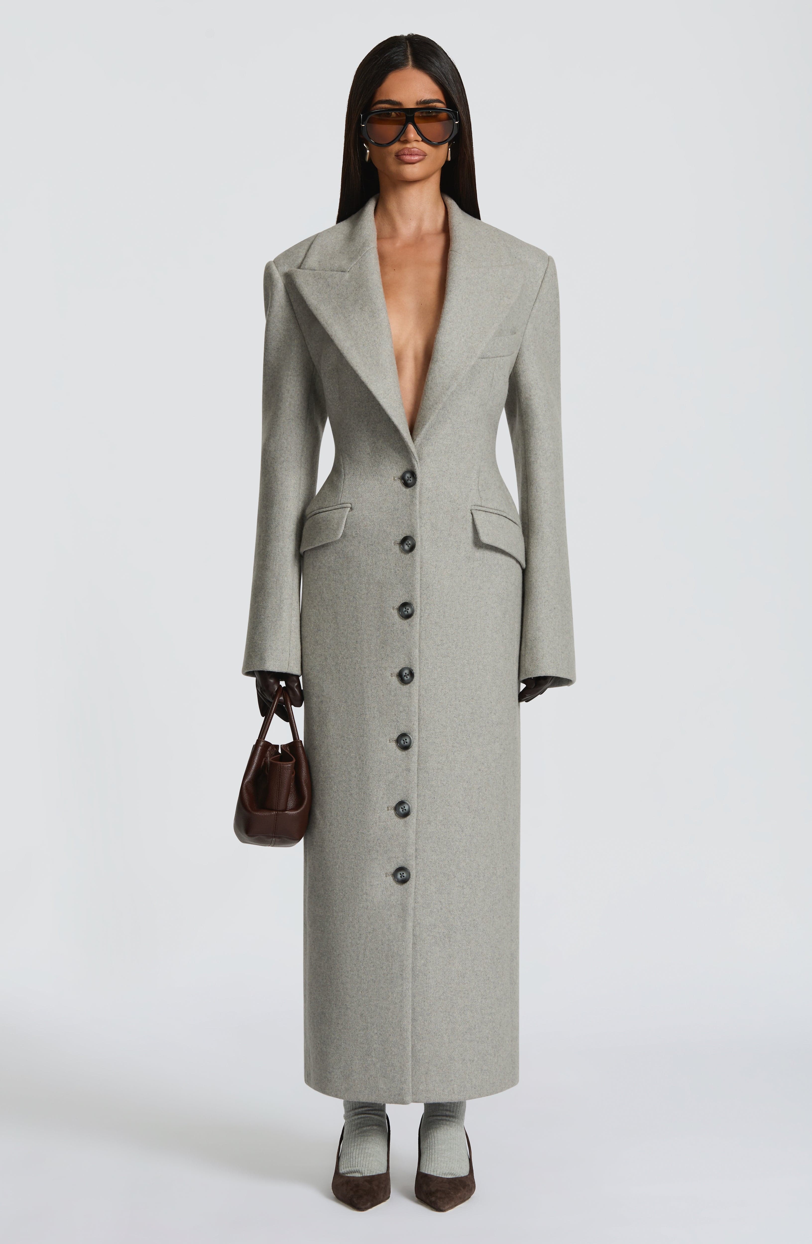 Ursula Coat - Light Grey - Napalia