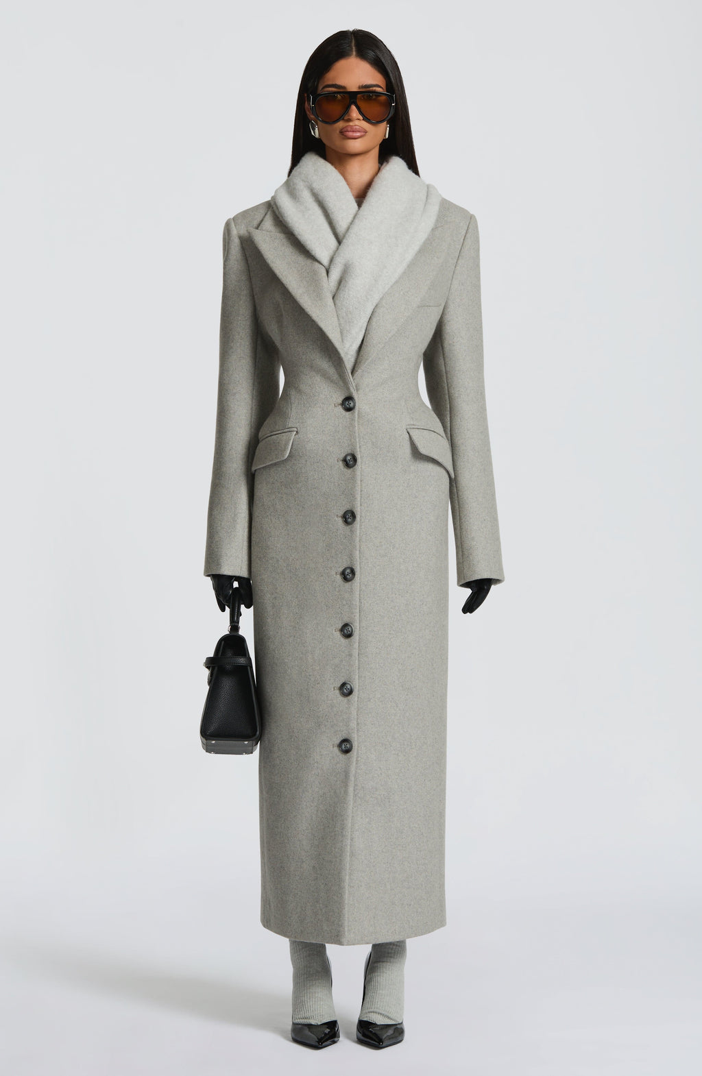 Ursula Coat - Light Grey - Napalia