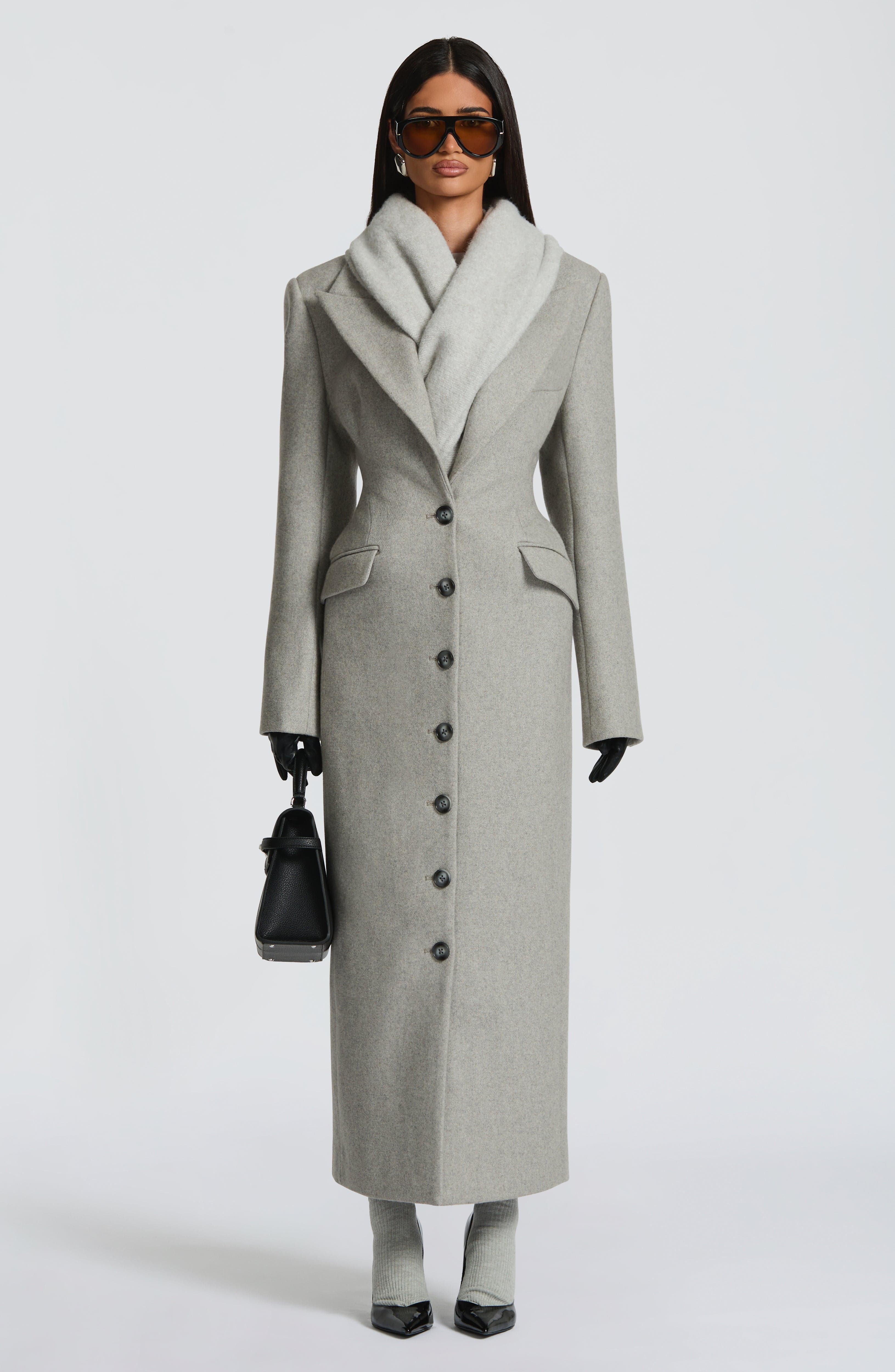 Ursula Coat - Light Grey - Napalia