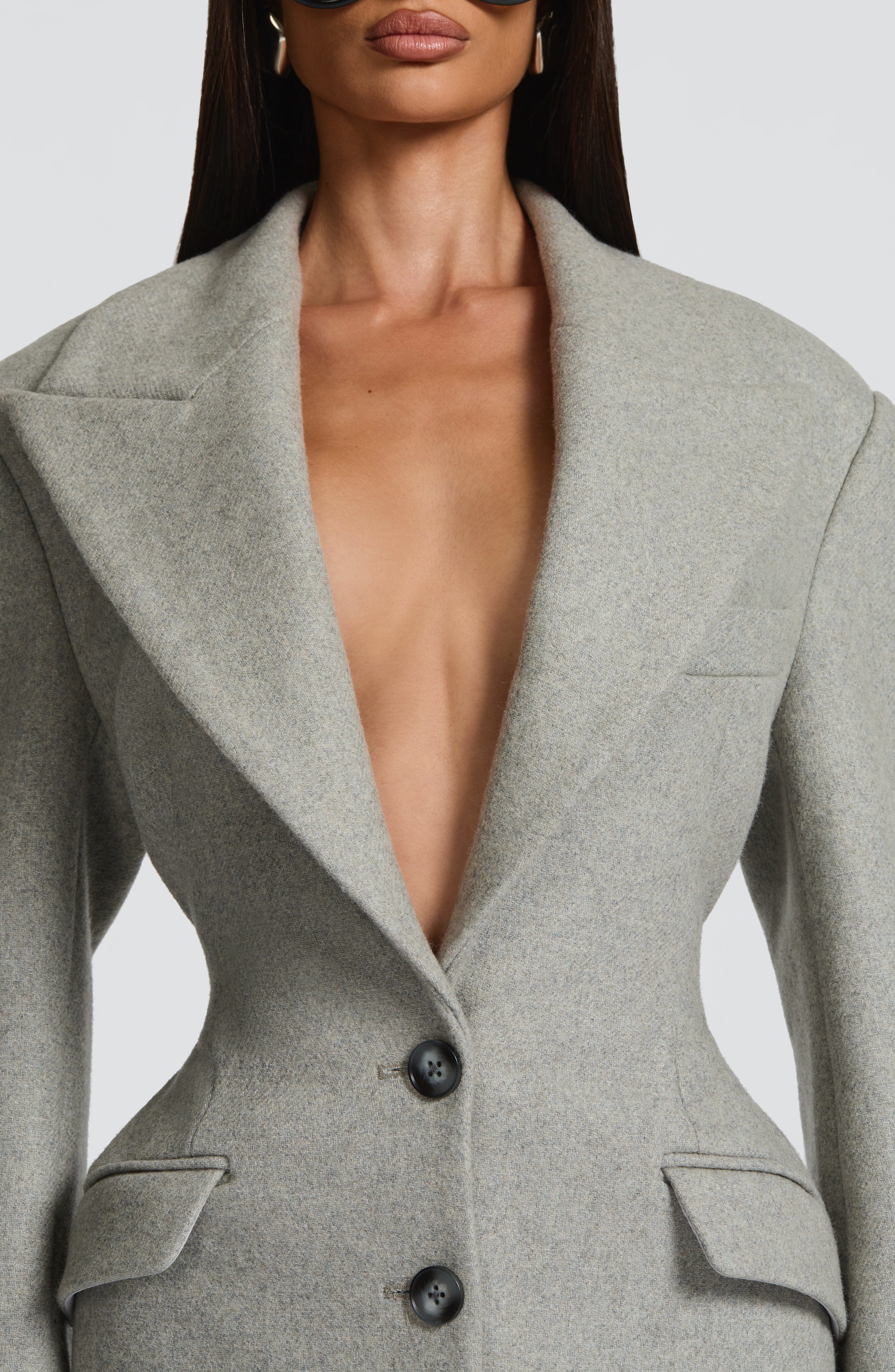 Ursula Coat - Light Grey - Napalia