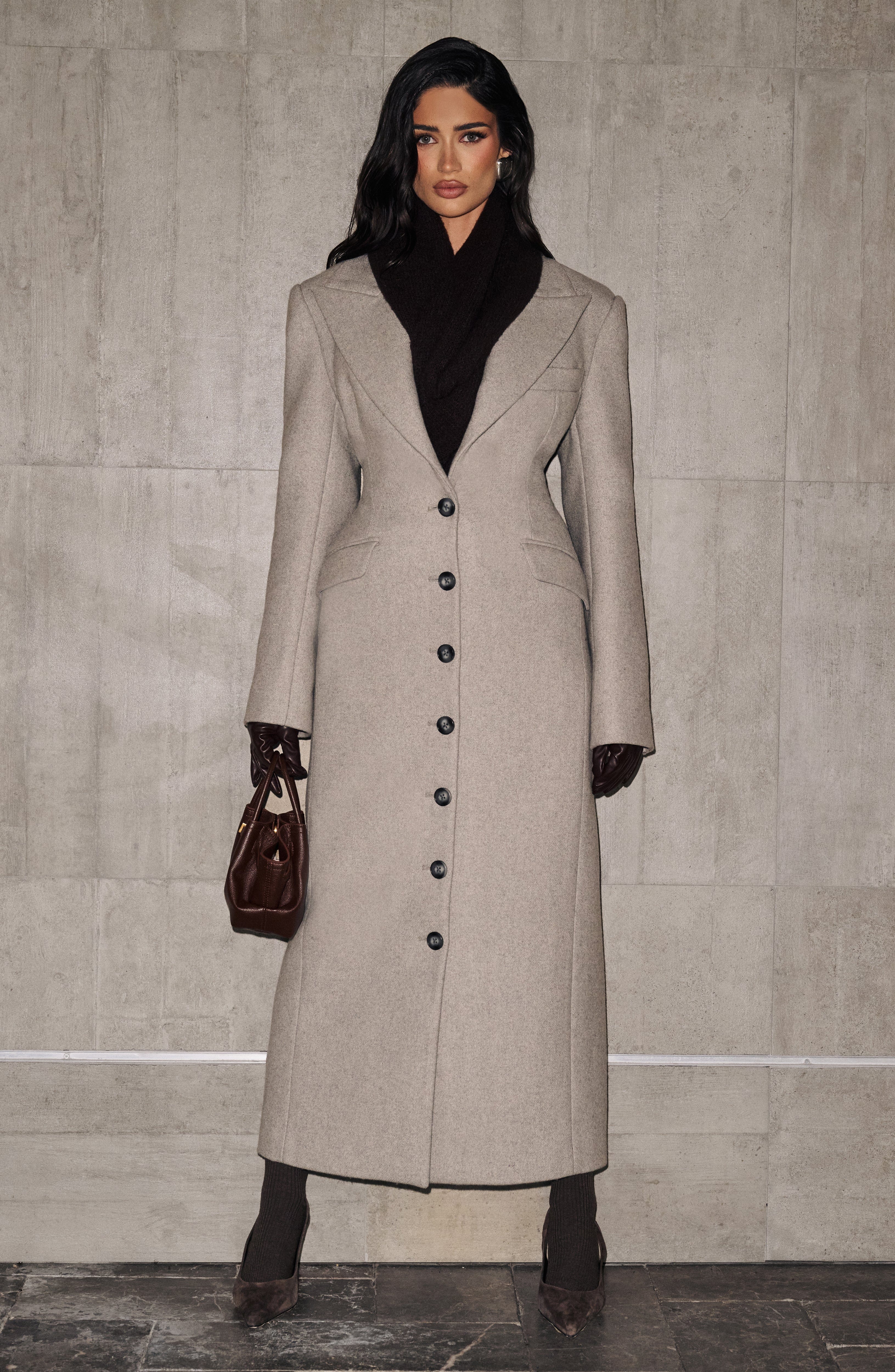 Ursula Coat - Light Grey - Napalia