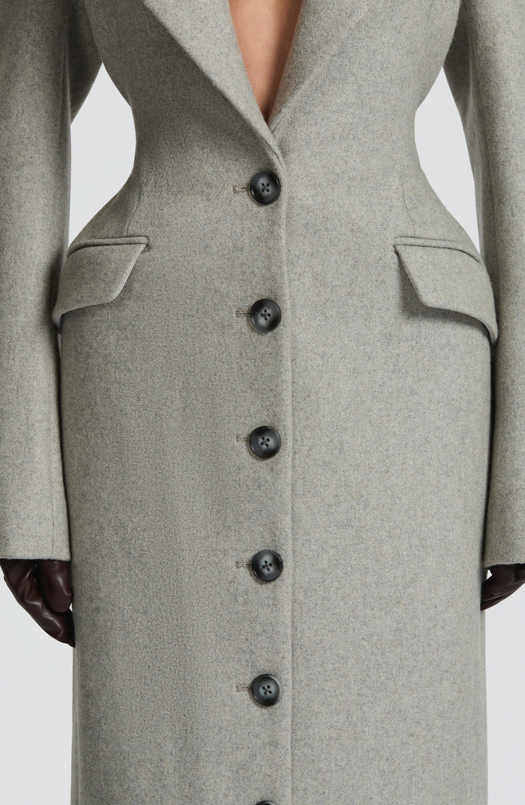 Ursula Coat - Light Grey - Napalia