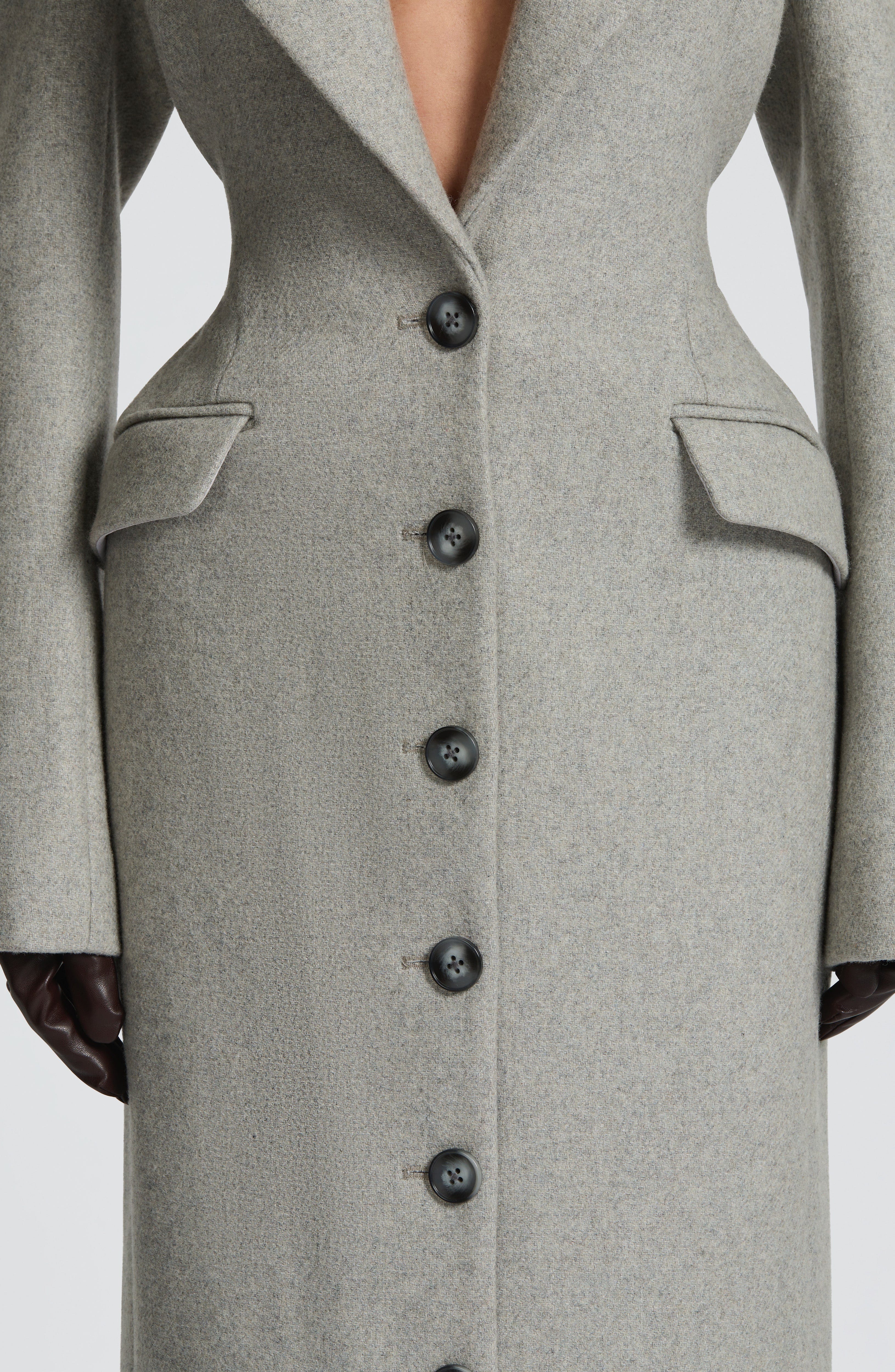 Ursula Coat - Light Grey - Napalia