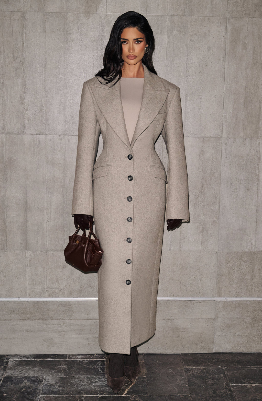 Ursula Coat - Light Grey - Napalia