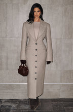 Ursula Coat - Light Grey - Napalia