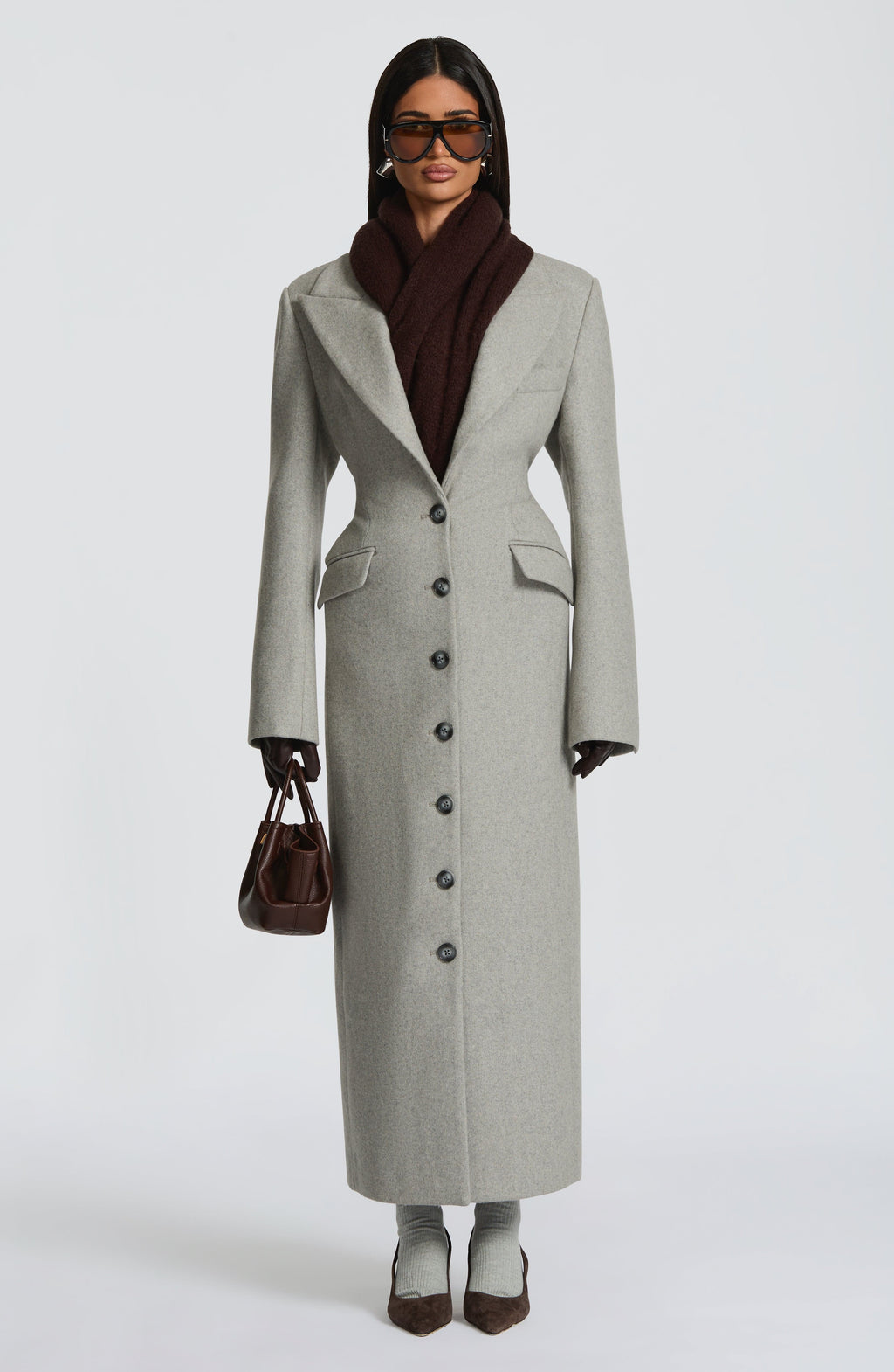 Ursula Coat - Light Grey - Napalia