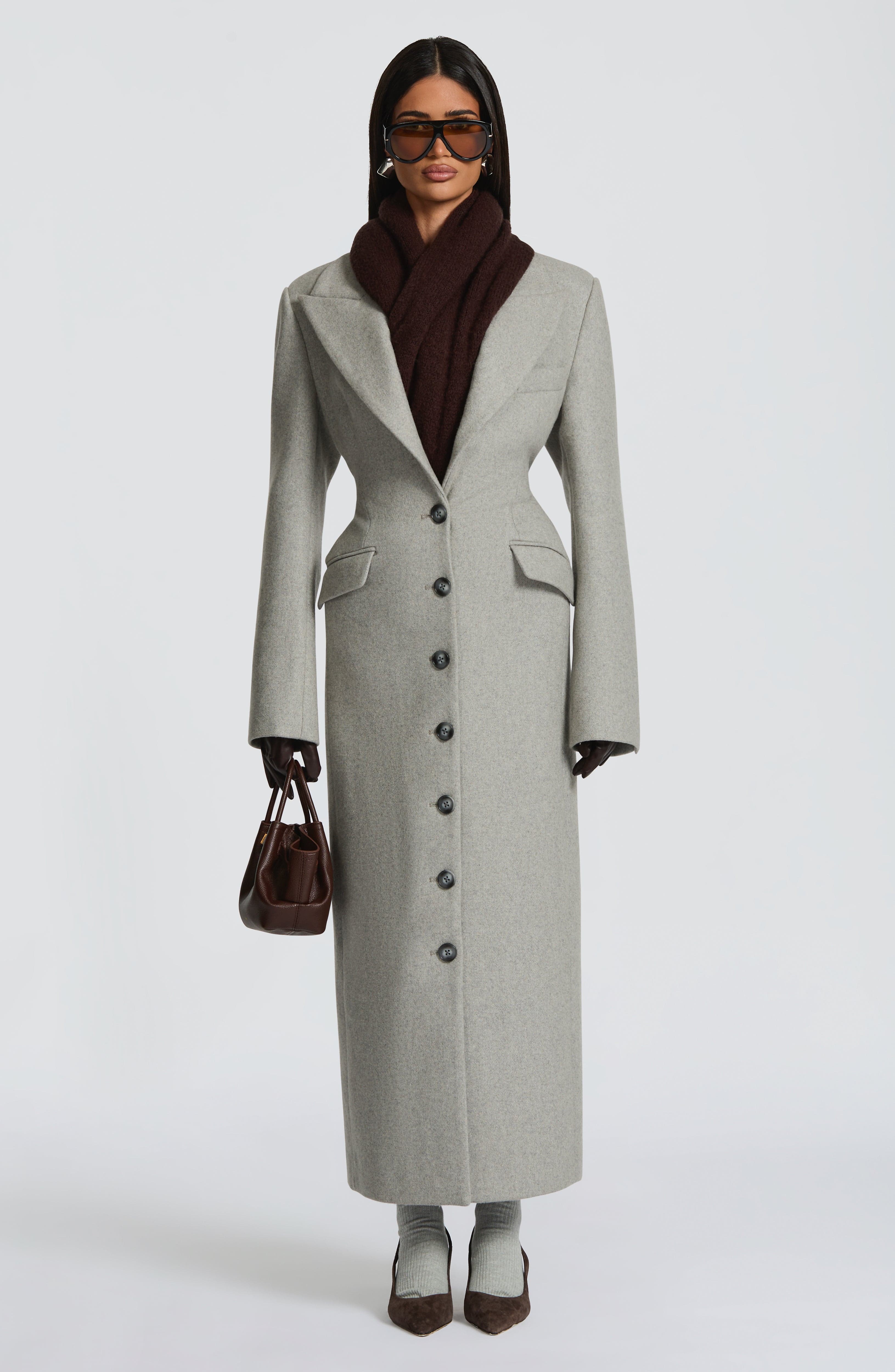 Ursula Coat - Light Grey - Napalia