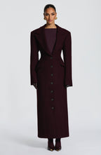 Ursula Coat - Plum - Napalia