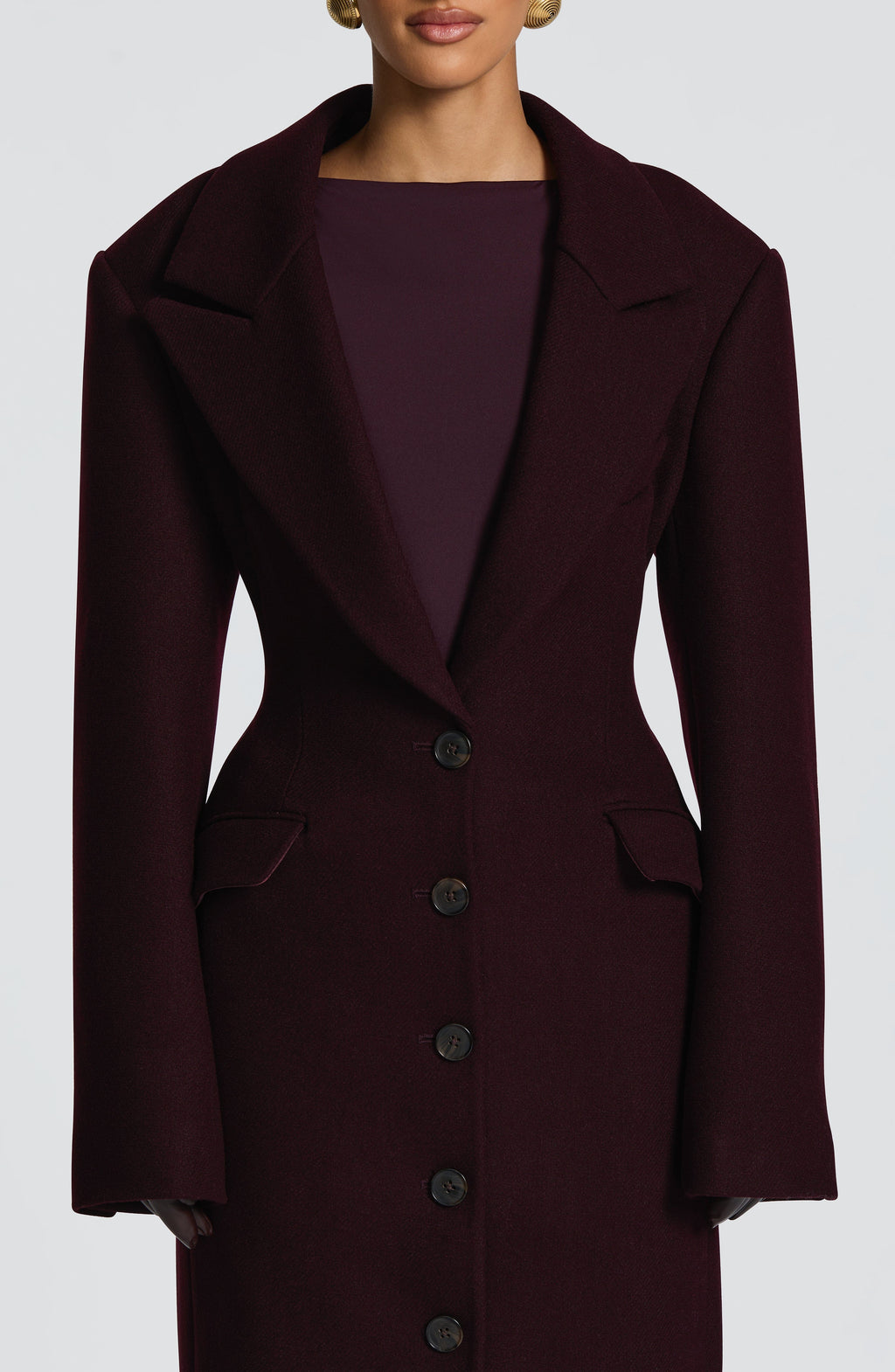 Ursula Coat - Plum - Napalia
