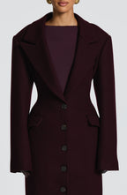 Ursula Coat - Plum - Napalia