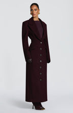 Ursula Coat - Plum - Napalia