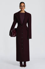 Ursula Coat - Plum - Napalia
