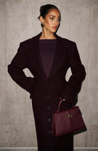 Ursula Coat - Plum - Napalia