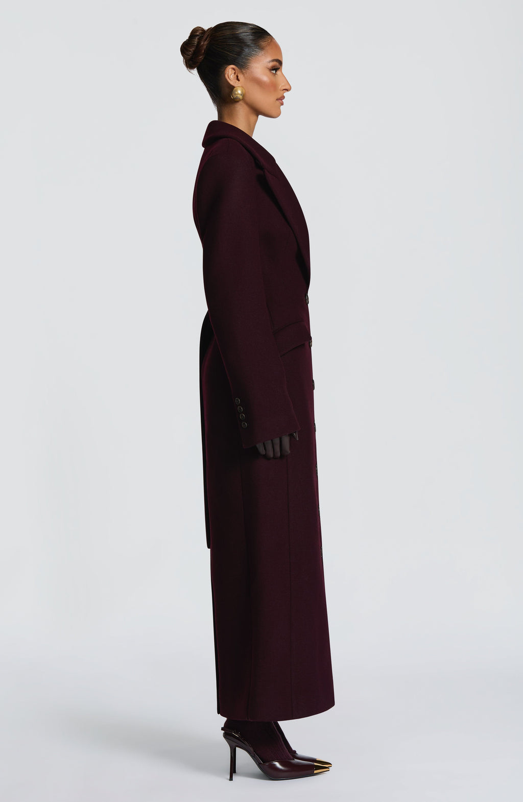 Ursula Coat - Plum - Napalia