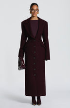 Ursula Coat - Plum - Napalia