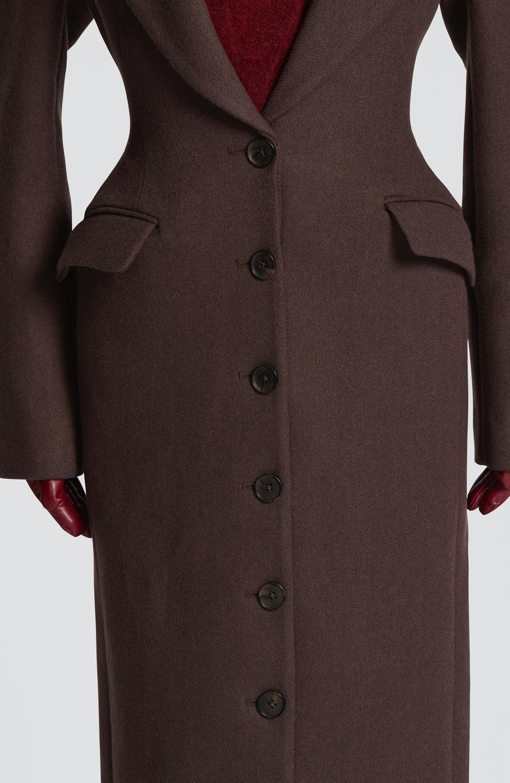 Ursula Coat - Plum Brown - Napalia