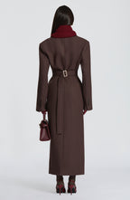 Ursula Coat - Plum Brown - Napalia