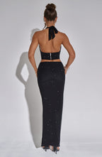 Val Maxi Skirt - Black - Napalia