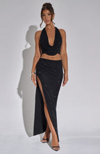 Val Maxi Skirt - Black - Napalia