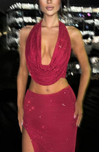 Val Maxi Skirt - Red - Napalia
