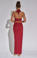 Val Maxi Skirt - Red - Napalia