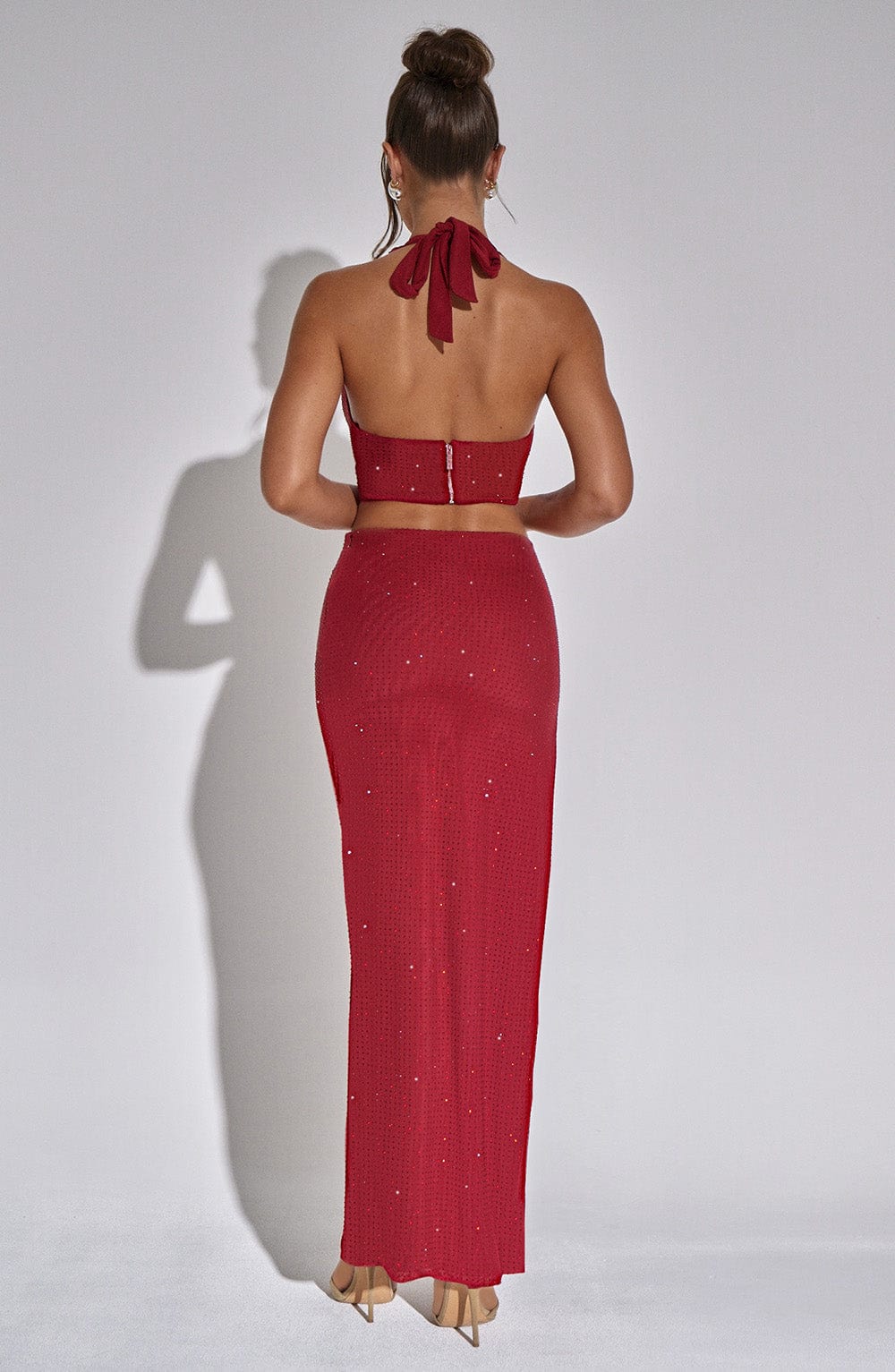 Val Maxi Skirt - Red - Napalia