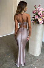 Valeria Maxi Skirt - Champagne - Napalia