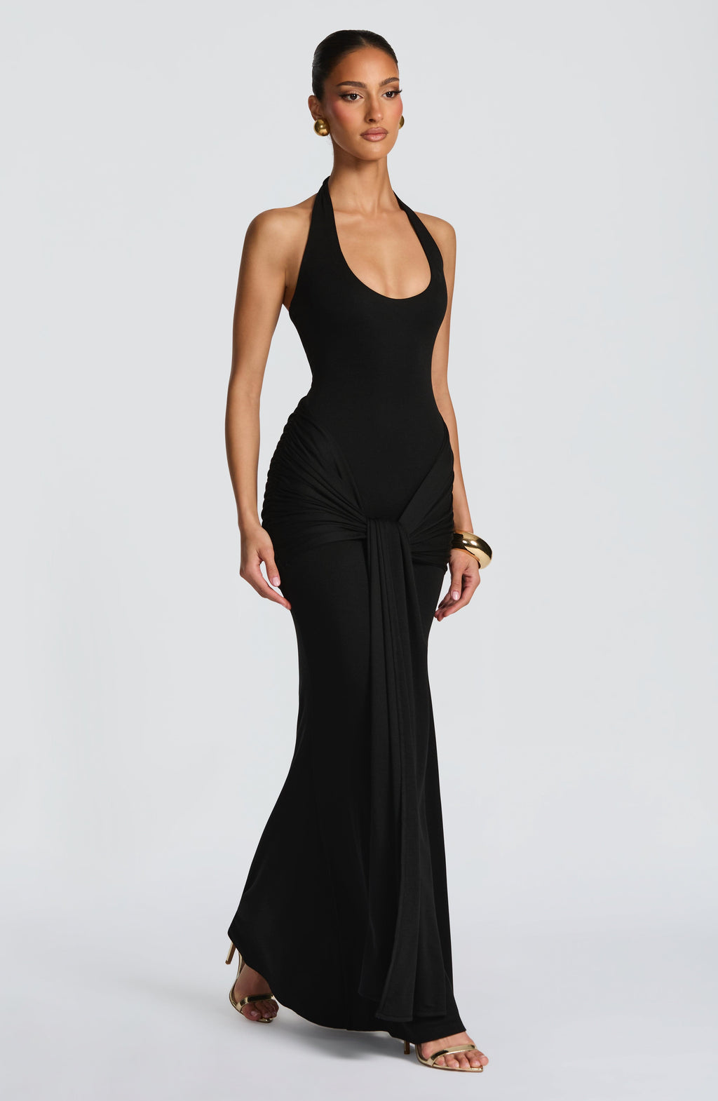 Veneda Maxi Dress - Black - Napalia