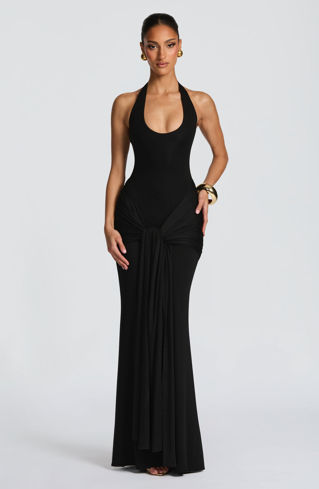 Veneda Maxi Dress - Black - Napalia