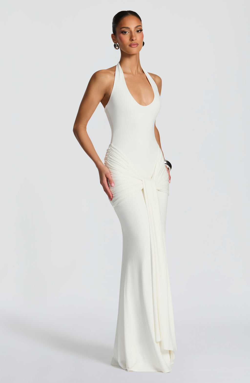 Veneda Maxi Dress - Ivory - Napalia