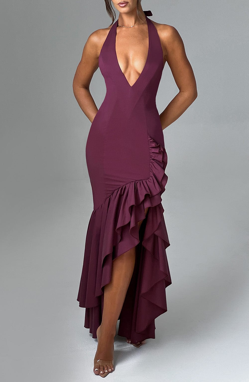 Veronique Maxi Dress - Cherry Lacquer - Napalia